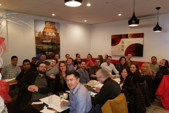 Dîner pour notre merveilleuse collègue Sarah